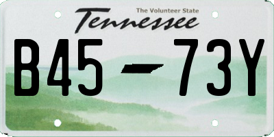 TN license plate B4573Y