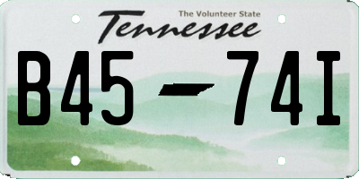 TN license plate B4574I