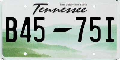 TN license plate B4575I