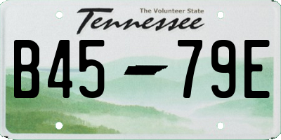 TN license plate B4579E