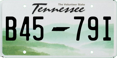 TN license plate B4579I