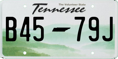 TN license plate B4579J