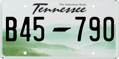 TN license plate B4579O