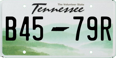 TN license plate B4579R