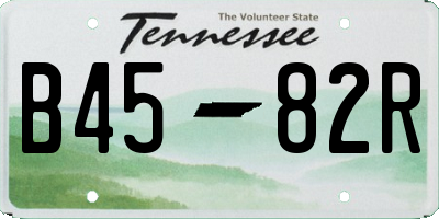 TN license plate B4582R