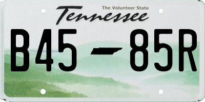TN license plate B4585R