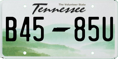 TN license plate B4585U