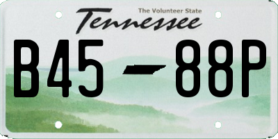 TN license plate B4588P