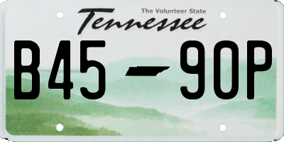 TN license plate B4590P