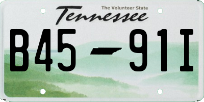 TN license plate B4591I