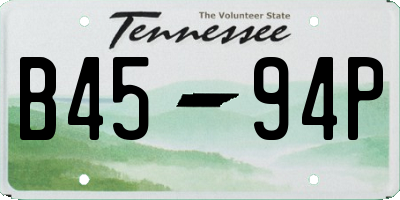 TN license plate B4594P