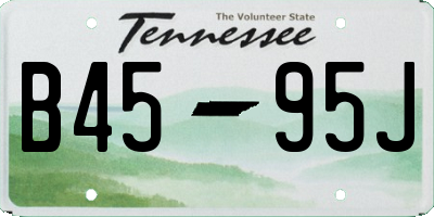 TN license plate B4595J