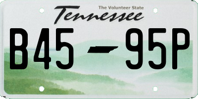 TN license plate B4595P