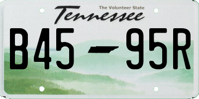 TN license plate B4595R