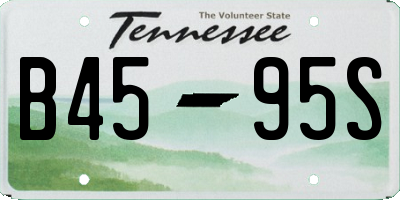 TN license plate B4595S