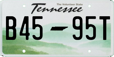 TN license plate B4595T