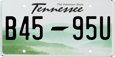 TN license plate B4595U