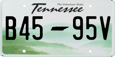 TN license plate B4595V