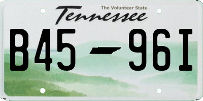 TN license plate B4596I
