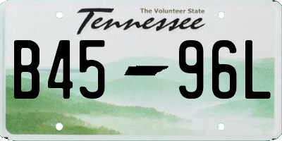 TN license plate B4596L