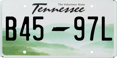 TN license plate B4597L