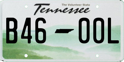 TN license plate B4600L