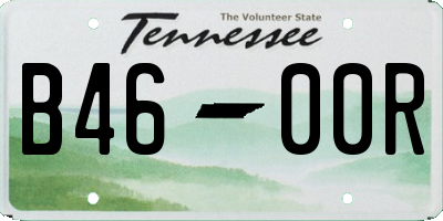 TN license plate B4600R