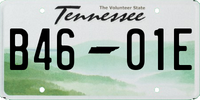 TN license plate B4601E