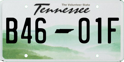 TN license plate B4601F