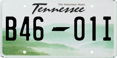 TN license plate B4601I