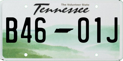 TN license plate B4601J
