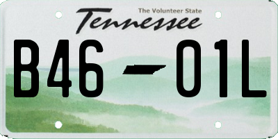 TN license plate B4601L