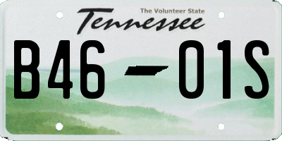TN license plate B4601S