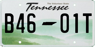TN license plate B4601T