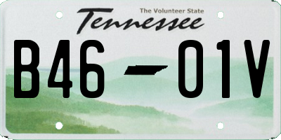TN license plate B4601V
