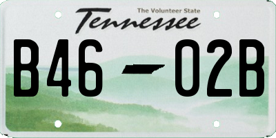 TN license plate B4602B