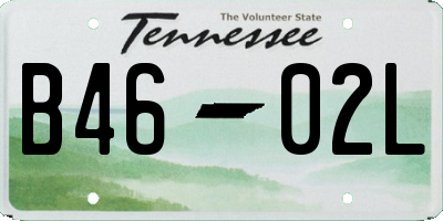 TN license plate B4602L