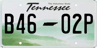 TN license plate B4602P