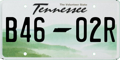 TN license plate B4602R