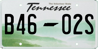 TN license plate B4602S