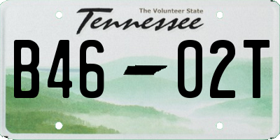 TN license plate B4602T