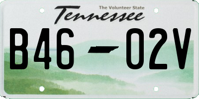 TN license plate B4602V