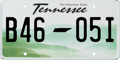 TN license plate B4605I