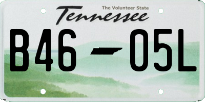 TN license plate B4605L