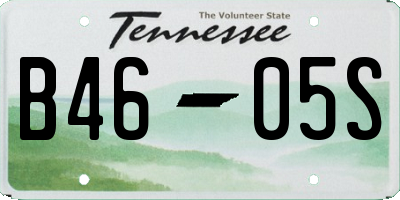TN license plate B4605S
