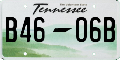 TN license plate B4606B