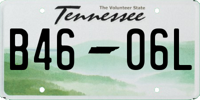 TN license plate B4606L