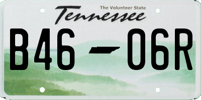 TN license plate B4606R