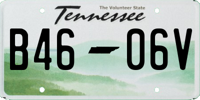 TN license plate B4606V
