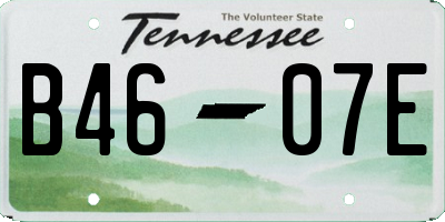 TN license plate B4607E
